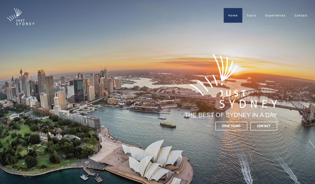 Just Sydney website screenshot